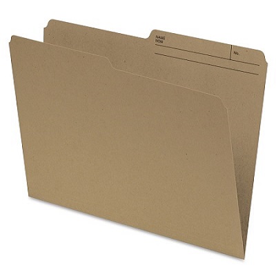 File Folder-Letter 10.5 Point Reversible, Natural Sand
