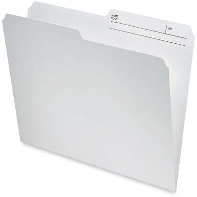 File Folder-Letter 10.5 Point Reversible, Ivory