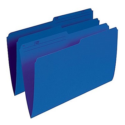 File Folder-Legal 10.5 Point Reversible, Navy