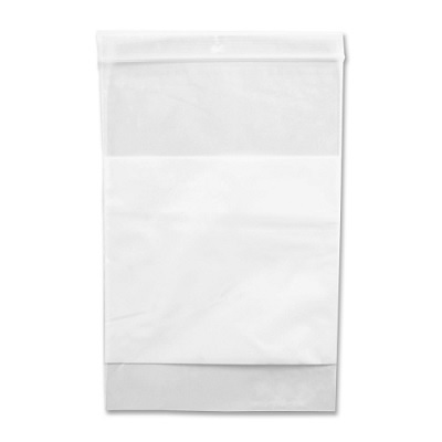 Bags-Zipper W/White Block Panel, 9X12 100/Pack