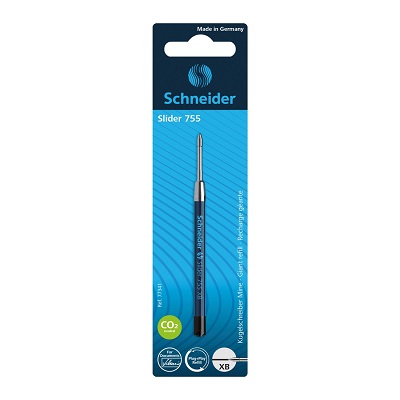 Pen Refill-Schneider Refill, Slider 755 Extra Broad, Black