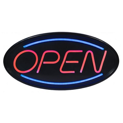 Sign-Led Oval, Open, English