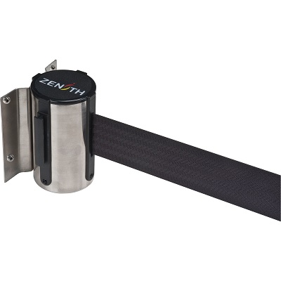 Barrier-Wall Mount, Stainless/ Black