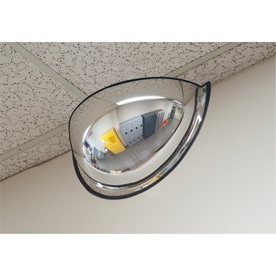 Mirror-Dome 47" Half 180°, Wall Mounted, Open Top