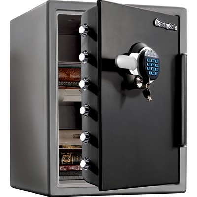 Safe-Fire/Water, Xxl 2.05 Cu.Ft Combination Lock & Key, Grey