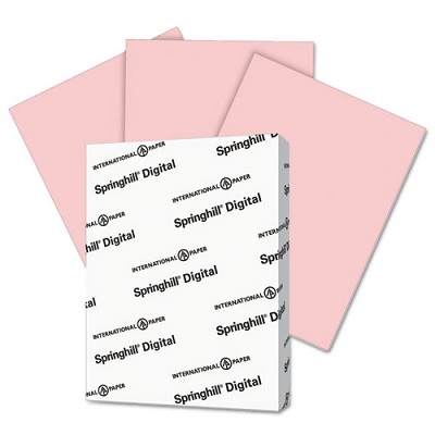 Cover Stock-Vellum Bristol Letter 67Lb Pink -76000