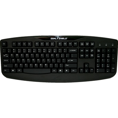 Keyboard-Silver Storm, Medical Grade, Washable, Black