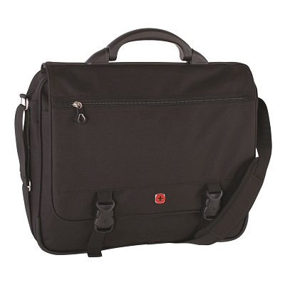 Messenger Bag-Expandable, Swissgear Deluxe Black