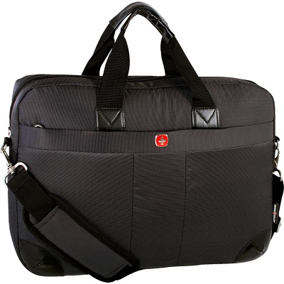 Laptop Case-Swissgear, Slim 15.6" Polyester, Black