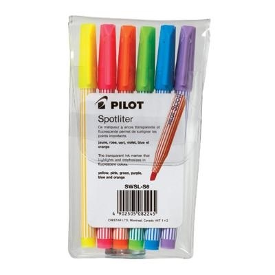Highlighter-Spotliter 6 Assorted Colours