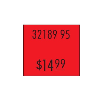 Labels-Pricing, #216 L56 Permanent Radiant Red