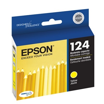 Inkjet Cartridge-Epson #124 Yellow