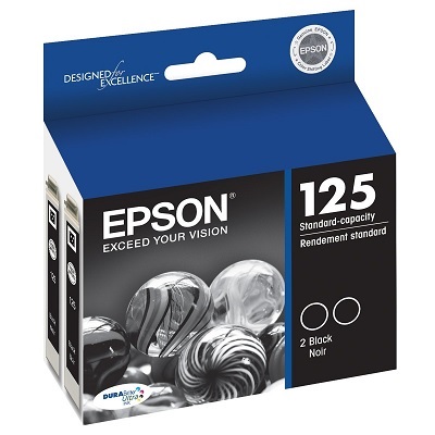 Inkjet Cartridge-Epson #125 Black Twin Pack