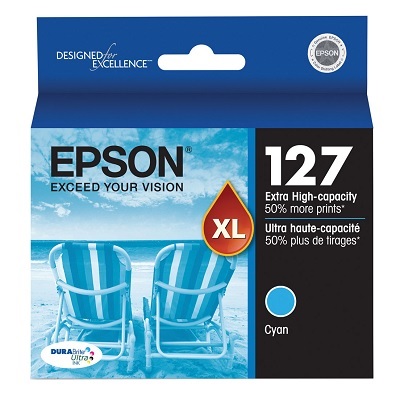 Inkjet Cartridge-Epson #127Xl Cyan Extra High Yield