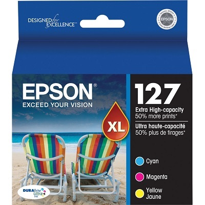 Inkjet Cartridge-Epson #127Xl Colour Extra High Yield Combo