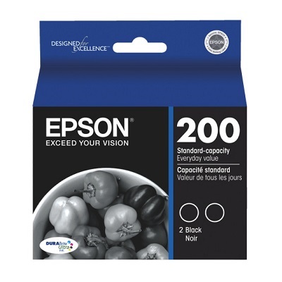 Inkjet Cartridge-Epson #200 Black Twin Pack
