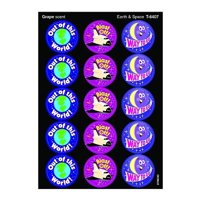 Stickers-Stinky Stickers, Earth & Space (Grape Scent)
