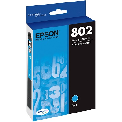 Inkjet Cartridge-Epson #802 Cyan