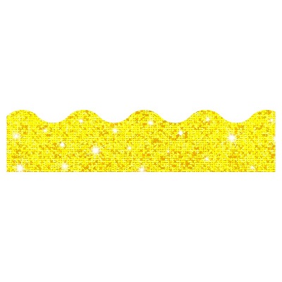 Border-Terrific Trim, Yellow Sparkle