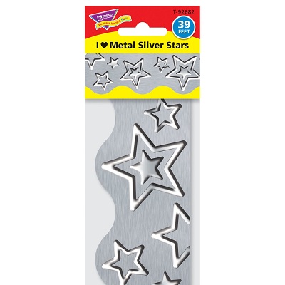 Border-Terrific Trim, I Heart Metal, Flowers