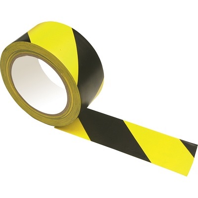 Tape-Lane Marking, 3"X108' Yellow/Black Stripe (6305)