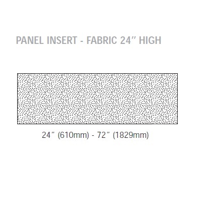 Panel Insert-Inter-Links 24" X 60", Fabric