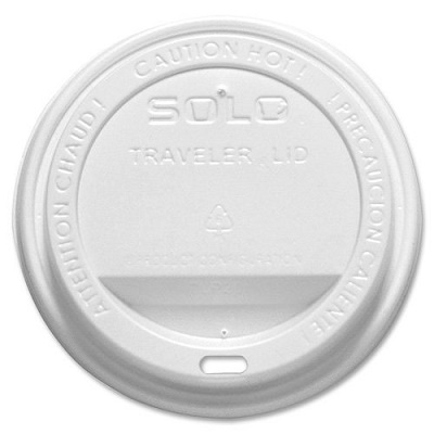 Cup Lids-Solo Traveler Dome Hot Cup, 10/12Oz 100/Pack