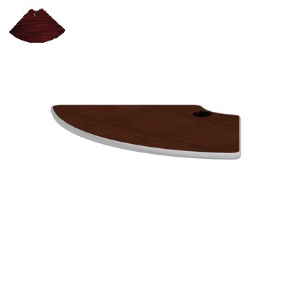 Table Top-Tucana Quarter Round, Figured Mahogany