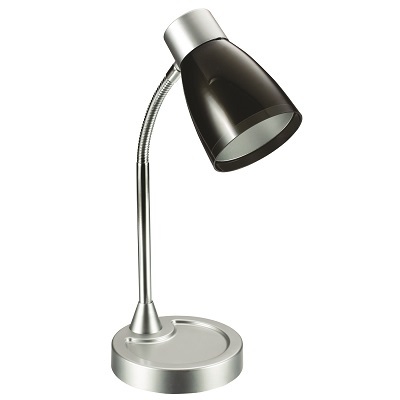 Lamp-Desk, Adjustable Led, Silver & Black