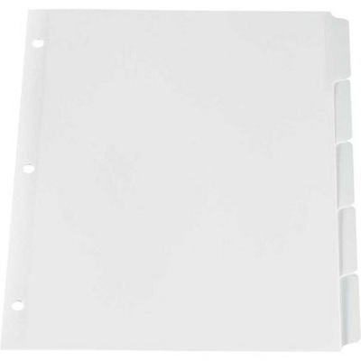 Index Dividers-Erasable Tab, 8 Tab White